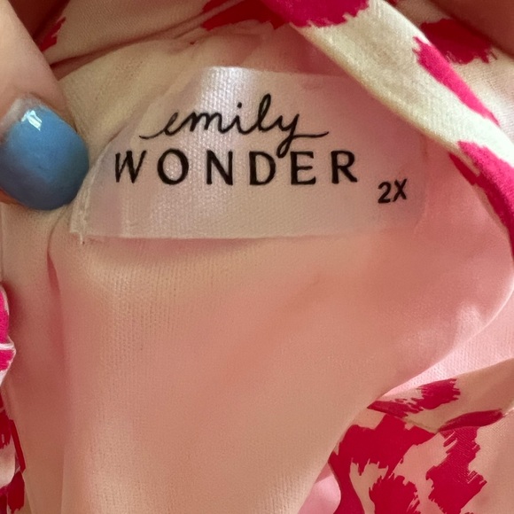 Spring Summer Dress - White & Pink - Bridal - Picture 6 of 6